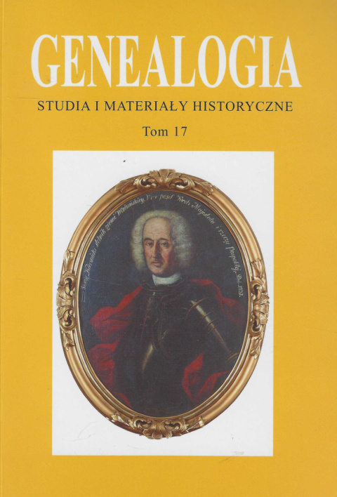 Genealogia. Studia i materiały historyczne, tom 17