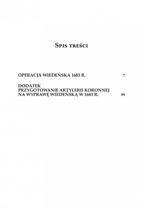 Operacja wiedeńska 1683 roku Operacja wiedeńska 1683 roku