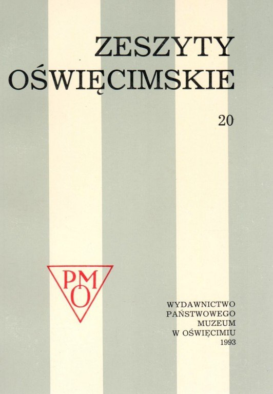 Zeszyty Oświęcimskie nr 20 Zeszyty Oświęcimskie nr 20