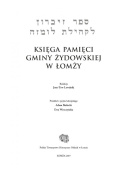 Księga Pamięci Gminy Żydowskiej w Łomży
