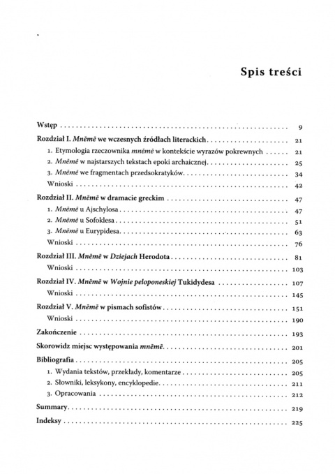 Mneme w epoce przedsokratyków Mneme w epoce przedsokratyków