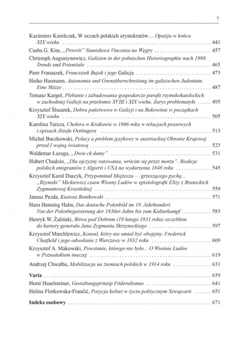 Europa Środkowa, Bałkany i Polacy. Studia ofiarowane prof. Antoniemu Cetnarowiczowi Europa Środkowa, Bałkany i Polacy. Studia ofiarowane prof. Antoniemu Cetnarowiczowi