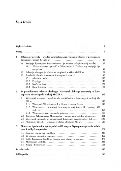 Władca i poddani w historiografii ruskiej XI-XIII wieku Władca i poddani w historiografii ruskiej XI-XIII wieku