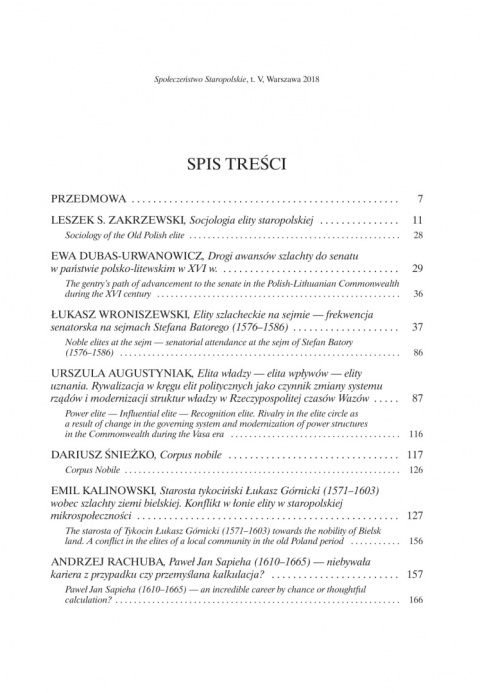Społeczeństwo staropolskie. Seria nowa. Tom V Społeczeństwo staropolskie. Seria nowa. Tom V