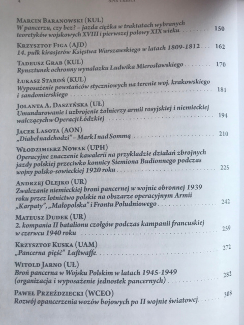 W pancerzu przez wieki Z dziejów wojskowości polskiej i powszechnej W pancerzu przez wieki Z dziejów wojskowości polskiej i powszechnej