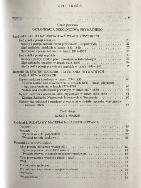 Prywatne szkoły średnie w Królestwie Polskim w latach 1831-1862 Prywatne szkoły średnie w Królestwie Polskim w latach 1831-1862