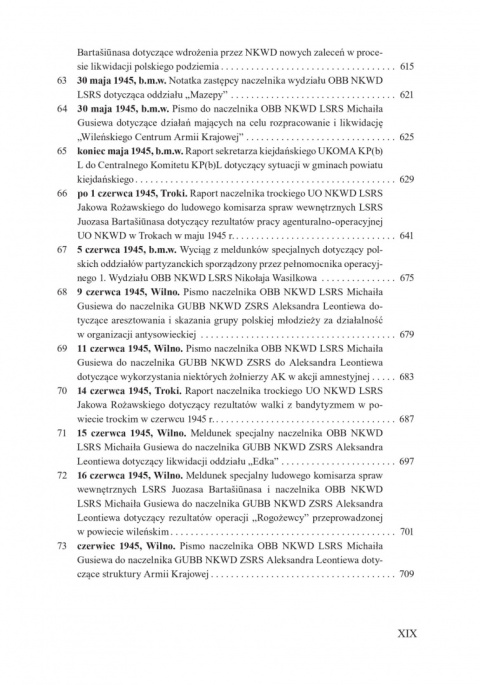 Sowiecki aparat represji wobec litewskiego i polskiego podziemia 1944-1945 Sowiecki aparat represji wobec litewskiego i polskiego podziemia 1944-1945