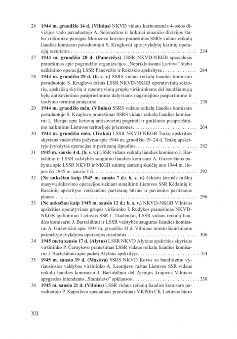 Sowiecki aparat represji wobec litewskiego i polskiego podziemia 1944-1945 Sowiecki aparat represji wobec litewskiego i polskiego podziemia 1944-1945