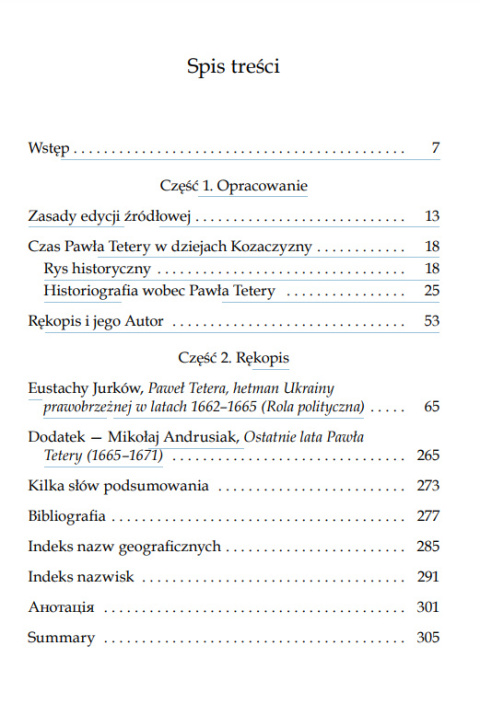 Paweł Tetera, hetman Ukrainy prawobrzeżnej w l. 1662–1665 (rola polityczna) Paweł Tetera, hetman Ukrainy prawobrzeżnej w l. 1662–1665 (rola polityczna)