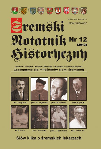 Śremski Notatnik Historyczny nr 12 (2013)