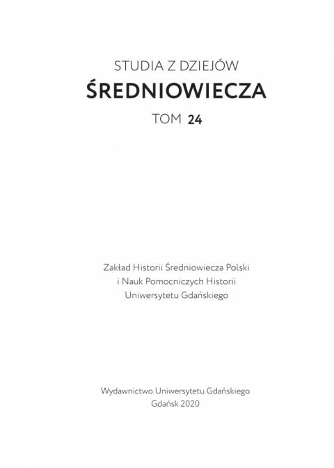 Studia z dziejów średniowiecza Tom 24 Studia z dziejów średniowiecza Tom 24