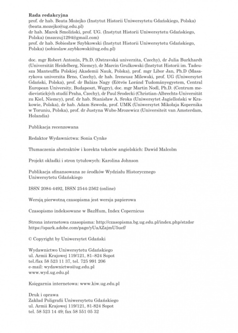 Studia z dziejów średniowiecza Tom 24 Studia z dziejów średniowiecza Tom 24