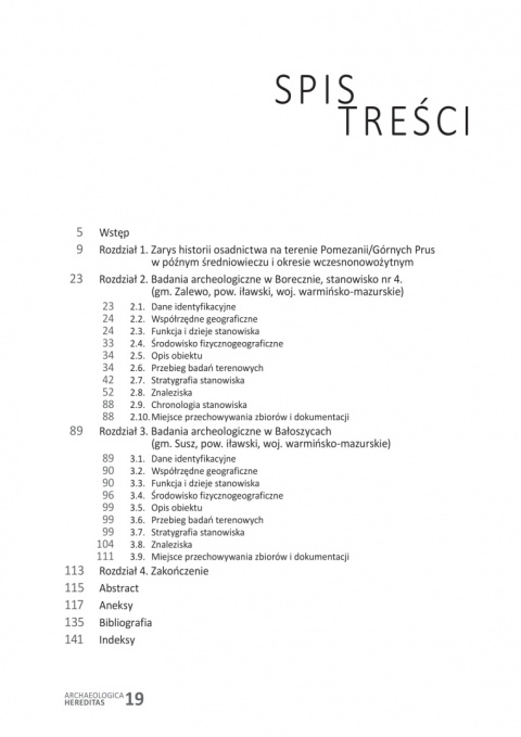 Archeologia Hereditas. Boreczno i Bałoszyce. Archeologia dworów wczesnonowożytnych w Górnych Prusach Archeologia Hereditas. Boreczno i Bałoszyce. Archeologia dworów wczesnonowożytnych w Górnych Prusach