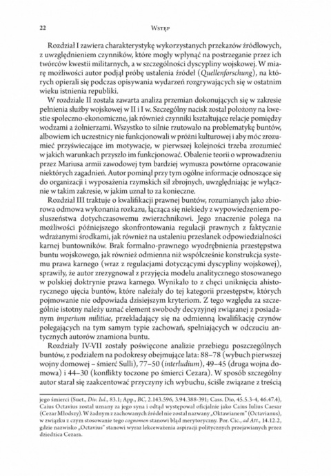 Bunty w późnorepublikańskich armiach rzymskich (88-30 przed Chr.) Bunty w późnorepublikańskich armiach rzymskich (88-30 przed Chr.)