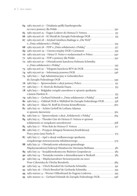 Niemiecka Federacja Związków Zawodowych wobec wydarzeń w Polsce w latach 1980 - 1983 Niemiecka Federacja Związków Zawodowych wobec wydarzeń w Polsce w latach 1980 - 1983