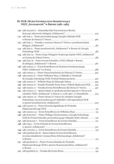 Niemiecka Federacja Związków Zawodowych wobec wydarzeń w Polsce w latach 1980 - 1983 Niemiecka Federacja Związków Zawodowych wobec wydarzeń w Polsce w latach 1980 - 1983