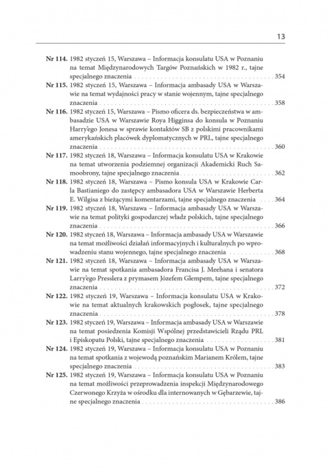 Post po Karnawale. Amerykańskie placówki dyplomatyczne w PRL wobec pierwszych tygodni stanu wojennego Post po Karnawale. Amerykańskie placówki dyplomatyczne w PRL wobec pierwszych tygodni stanu wojennego