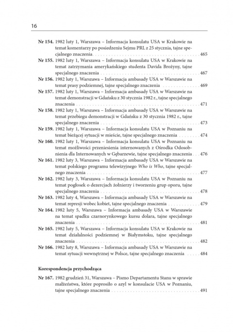 Post po Karnawale. Amerykańskie placówki dyplomatyczne w PRL wobec pierwszych tygodni stanu wojennego Post po Karnawale. Amerykańskie placówki dyplomatyczne w PRL wobec pierwszych tygodni stanu wojennego