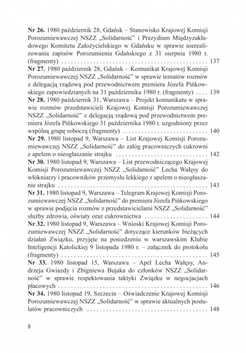 Sprawy gospodarcze w dokumentach pierwszej Solidarności, tom I: 16 sierpnia 1980–30 czerwca 1981 Sprawy gospodarcze w dokumentach pierwszej Solidarności, tom I: 16 sierpnia 1980–30 czerwca 1981