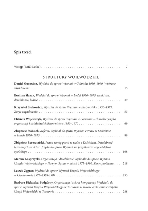 Urząd do spraw Wyznań Struktury - działalność - ludzie Tom 1 Urząd do spraw Wyznań Struktury - działalność - ludzie Tom 1