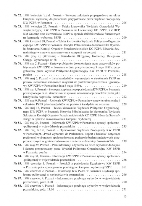 Wybory czerwcowe 1989 r. w województwie poznańskim. Wybór dokumentów Wybory czerwcowe 1989 r. w województwie poznańskim. Wybór dokumentów