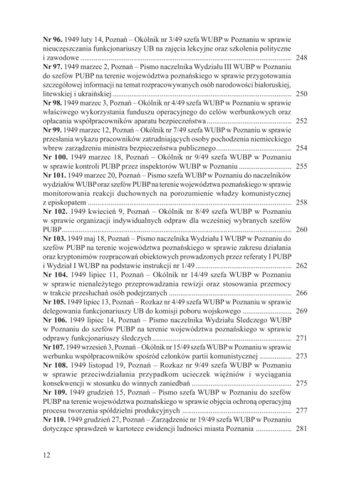 Aparat bezpieczeństwa w województwie poznańskim 1945–1956 Aparat bezpieczeństwa w województwie poznańskim 1945–1956