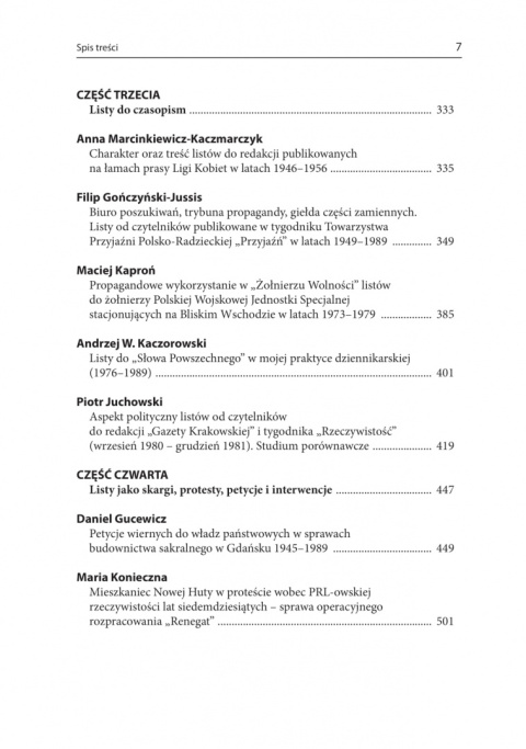 Epistolografia w Polsce Ludowej (1945–1989). List i jego pochodne w systemie państwa komunistycznego Epistolografia w Polsce Ludowej (1945–1989). List i jego pochodne w systemie państwa komunistycznego