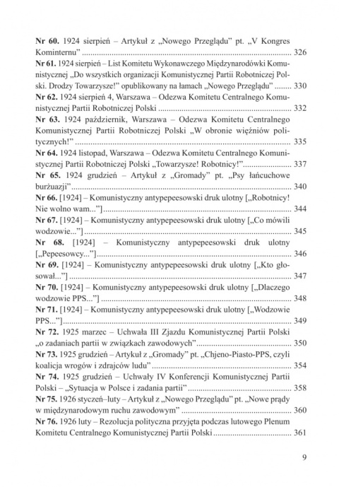 Przeciw socjalistom. Komunistyczna Partia Robotnicza Polski/ Komunistyczna Partia Polski wobec Polskiej Partii Socjalistycznej.. Przeciw socjalistom. Komunistyczna Partia Robotnicza Polski/ Komunistyczna Partia Polski wobec Polskiej Partii Socjalistycznej..