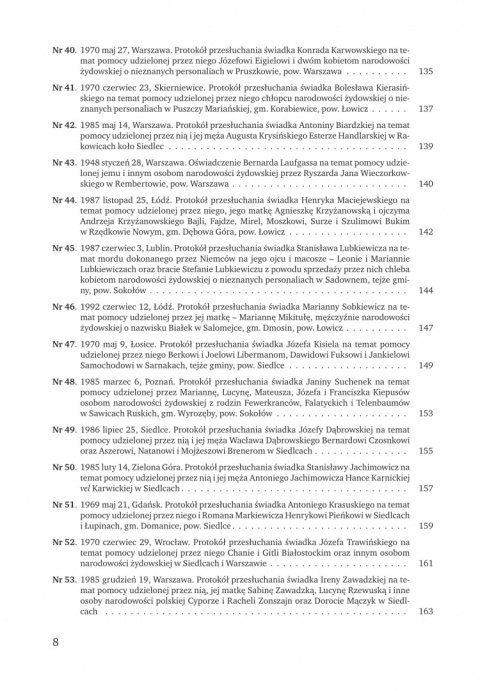 Relacje o pomocy udzielanej Żydom przez Polaków w latach 1939–1945. Tom 1. Dystrykt warszawski Generalnego Gubernatorstwa Relacje o pomocy udzielanej Żydom przez Polaków w latach 1939–1945. Tom 1. Dystrykt warszawski Generalnego Gubernatorstwa
