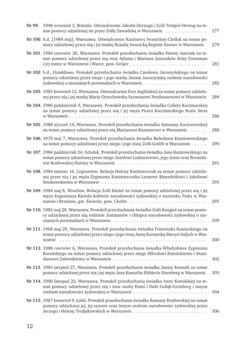 Relacje o pomocy udzielanej Żydom przez Polaków w latach 1939–1945. Tom 1. Dystrykt warszawski Generalnego Gubernatorstwa Relacje o pomocy udzielanej Żydom przez Polaków w latach 1939–1945. Tom 1. Dystrykt warszawski Generalnego Gubernatorstwa