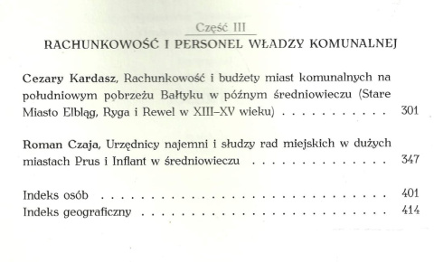 Władztwo komunalne w hanzeatyckich miastach Prus i Inflant w średniowieczu. Studia i materiały Władztwo komunalne w hanzeatyckich miastach Prus i Inflant w średniowieczu. Studia i materiały