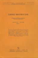 Zapiski Historyczne poświęcone historii Pomorza i krajów bałtyckich. Tom XJ VIII - rok 1983, zeszyt 4