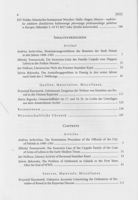 Zapiski Historyczne poświęcone historii Pomorza i krajów bałtyckich, tom LXXXII, rok 2017, zeszyt 4 Zapiski Historyczne poświęcone historii Pomorza i krajów bałtyckich, tom LXXXII, rok 2017, zeszyt 4