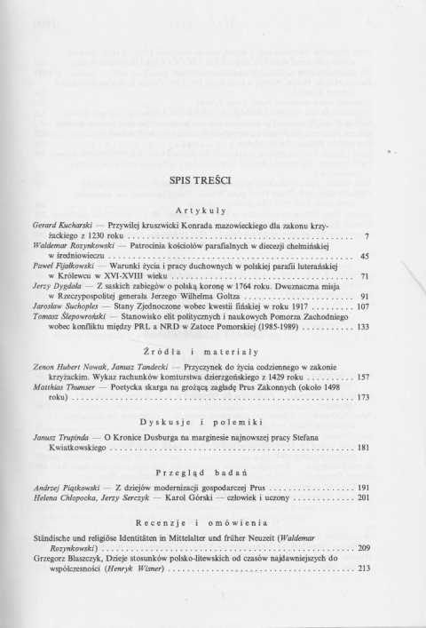 Zapiski Historyczne poświęcone historii Pomorza i krajów bałtyckich, tom LXV, rok 2000, zeszyt 3-4 Zapiski Historyczne poświęcone historii Pomorza i krajów bałtyckich, tom LXV, rok 2000, zeszyt 3-4