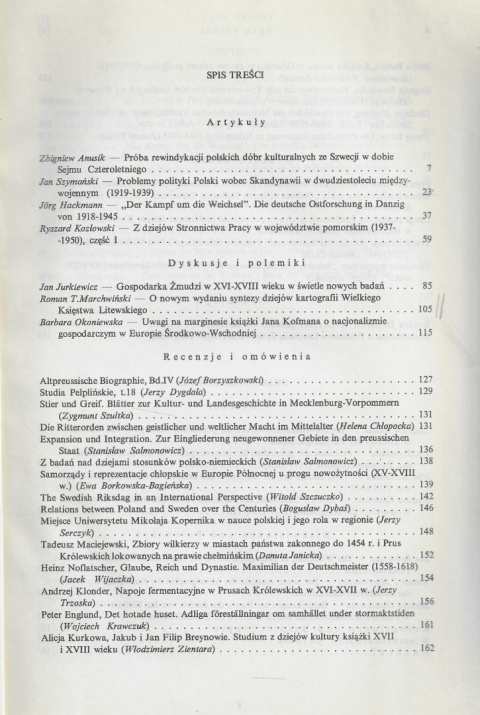Zapiski Historyczne poświęcone historii Pomorza i krajów bałtyckich, tom LVIII, rok 1993, zeszyt 1 Zapiski Historyczne poświęcone historii Pomorza i krajów bałtyckich, tom LVIII, rok 1993, zeszyt 1