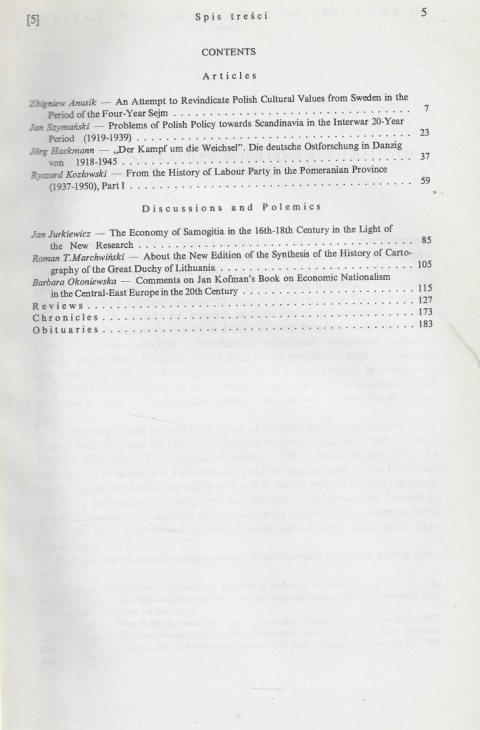 Zapiski Historyczne poświęcone historii Pomorza i krajów bałtyckich, tom LVIII, rok 1993, zeszyt 1 Zapiski Historyczne poświęcone historii Pomorza i krajów bałtyckich, tom LVIII, rok 1993, zeszyt 1