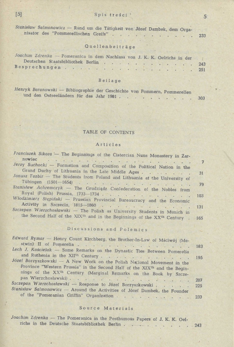 Zapiski Historyczne poświęcone historii Pomorza i krajów bałtyckich, tom XLVIII, tok 1983, zeszyt 1-2 Zapiski Historyczne poświęcone historii Pomorza i krajów bałtyckich, tom XLVIII, tok 1983, zeszyt 1-2