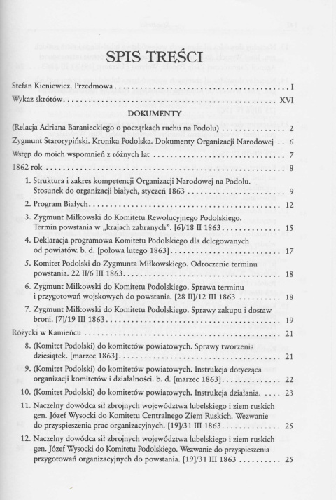 Kronika podolska. Dokumenty organizacji narodowej 1862-1863 Kronika podolska. Dokumenty organizacji narodowej 1862-1863