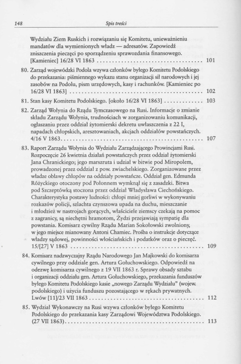 Kronika podolska. Dokumenty organizacji narodowej 1862-1863 Kronika podolska. Dokumenty organizacji narodowej 1862-1863