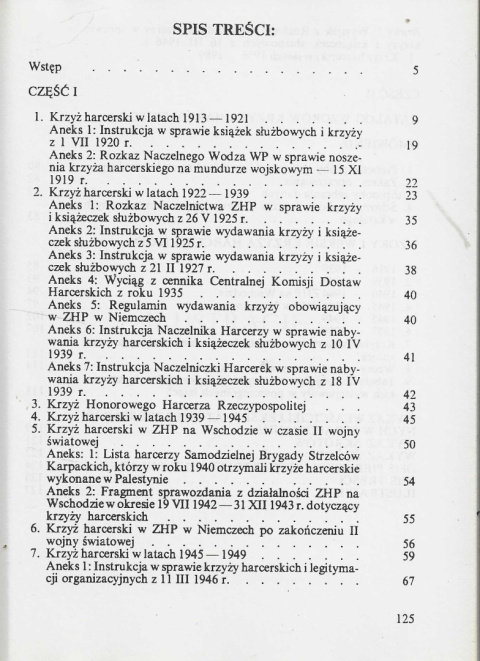 Krzyż harcerski 1913-1989 Krzyż harcerski 1913-1989