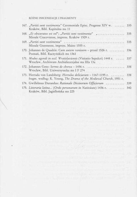 Liturgiczne łacińskie dramatyzacje Wielkiego Tygodnia XI-XVI w Liturgiczne łacińskie dramatyzacje Wielkiego Tygodnia XI-XVI w