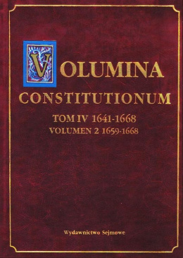Volumina Constitutionum, tom IV 1641-1668, volumen 2: 1641-1668