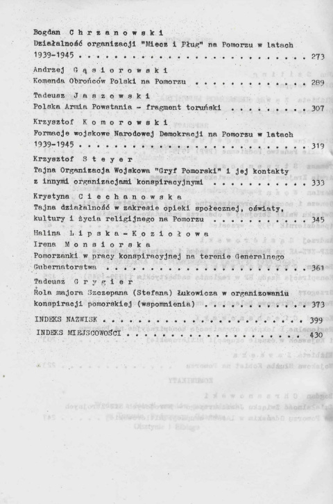 Walka podziemna na Pomorzu w latach 1939-1945. W 50 rocznicę powstania Służby Zwycięstwu Polski Walka podziemna na Pomorzu w latach 1939-1945. W 50 rocznicę powstania Służby Zwycięstwu Polski