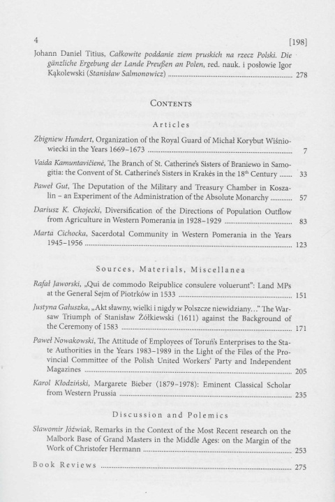 Zapiski historyczne poświęcone historii Pomorza i krajów bałtyckich, tom LXXXIV, rok 2019, zeszyt 2 Zapiski historyczne poświęcone historii Pomorza i krajów bałtyckich, tom LXXXIV, rok 2019, zeszyt 2