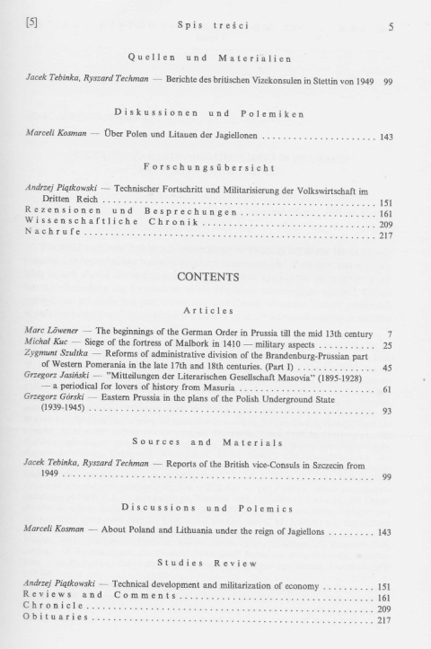 Zapiski historyczne poświęcone historii Pomorza i krajów bałtyckich, tom LXV, rok 2000, zeszyt 1 Zapiski historyczne poświęcone historii Pomorza i krajów bałtyckich, tom LXV, rok 2000, zeszyt 1