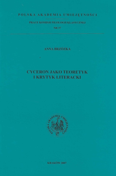 Cyceron jako teoretyk i krytyk literacki