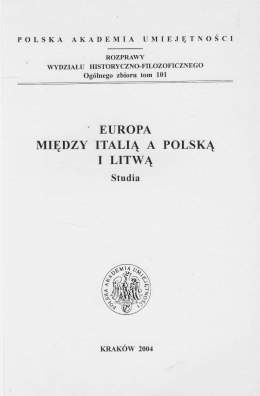 Europa między Italią a Polską i Litwą. Studia