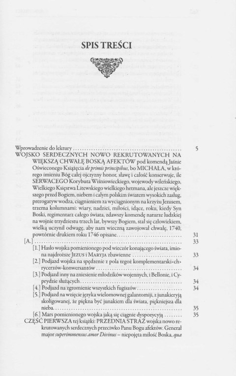Wojsko serdecznych nowo rekrutowanych na większą chwałę Boską afektów Wojsko serdecznych nowo rekrutowanych na większą chwałę Boską afektów
