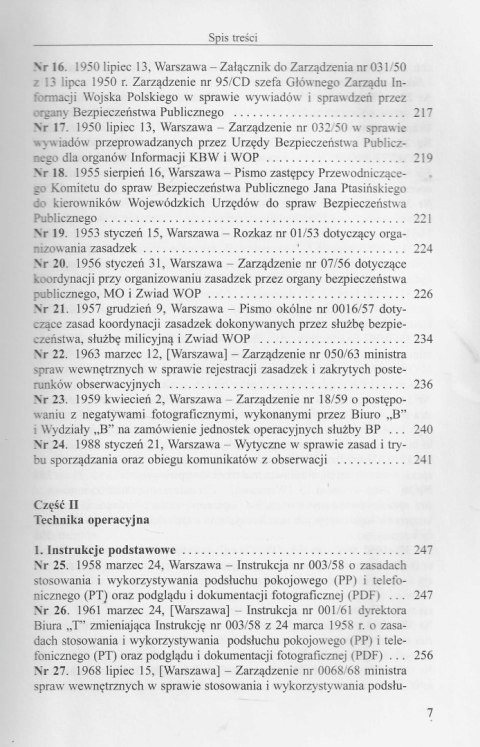 Instrukcje pracy pionów pomocniczych Urzędu Bezpieczeństwa i Służby Bezpieczeństwa (1945-1989) Instrukcje pracy pionów pomocniczych Urzędu Bezpieczeństwa i Służby Bezpieczeństwa (1945-1989)