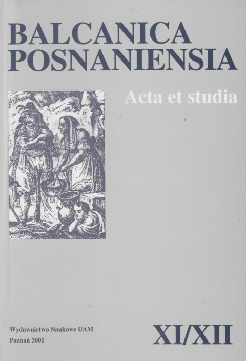 Balcanica Posnaniensia XI/XII